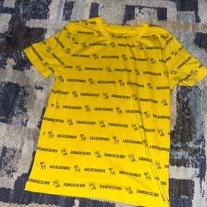Yellow Abercrombie tee size 7/8 boys